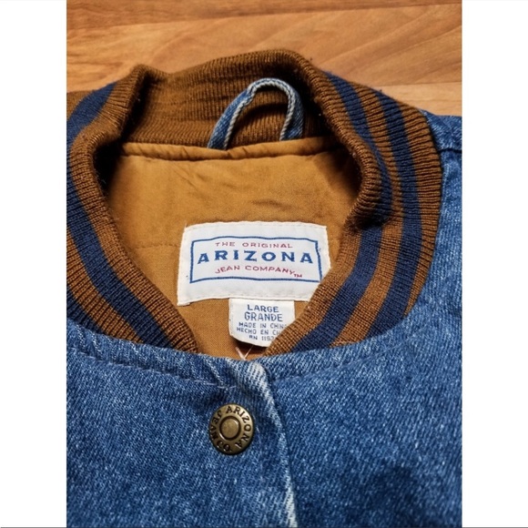 Vintage Arizona Denim & Suede Leather Jacket. WOW! - Picture 5 of 6
